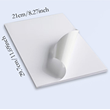 Synthetic Waterproof A4 Self-adhesive Glossy Stickers One Label Per Sheet 20 Sheets Pack For Laser Printer